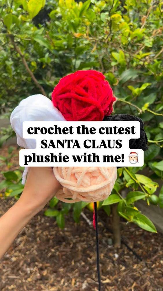 Adorable Crochet Santa Claus Plushie