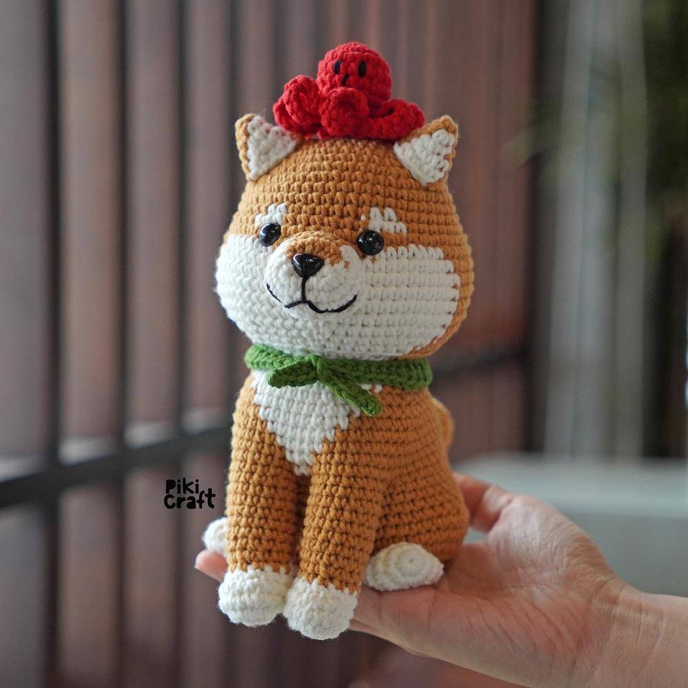 Adorable Crochet Shiba Inu Amigurumi Toy
