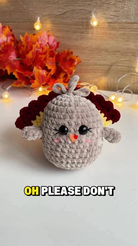 Adorable Crochet Turkey Amigurumi