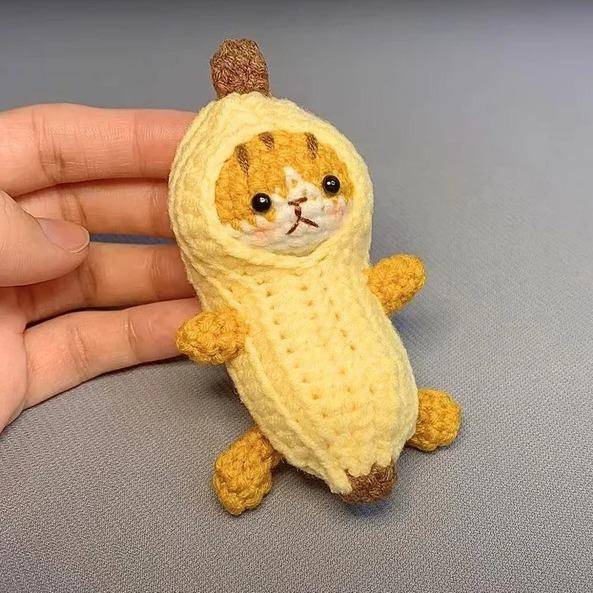 Amigurumi Cat in a Banana Costume