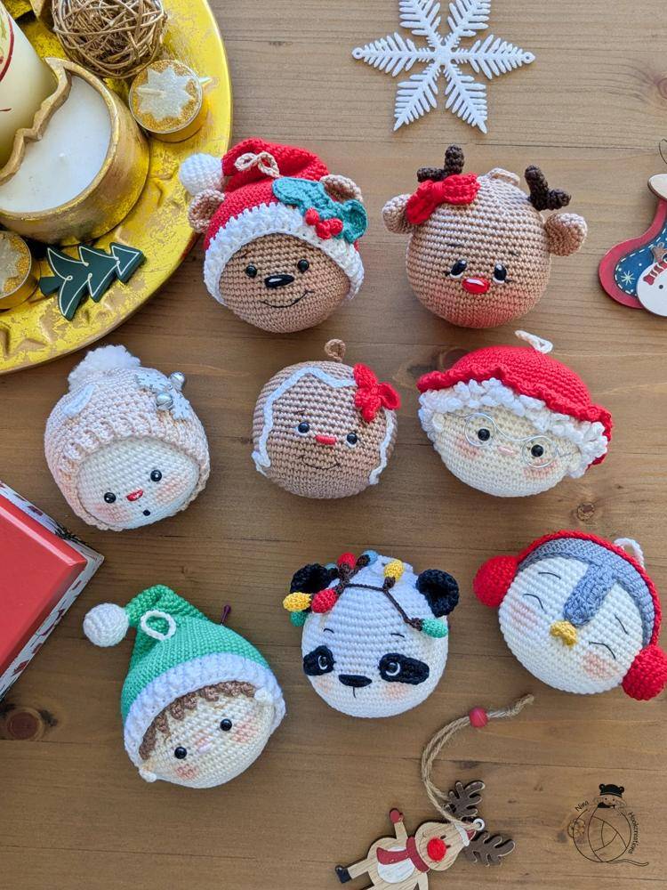 Amigurumi Christmas Character Ornaments