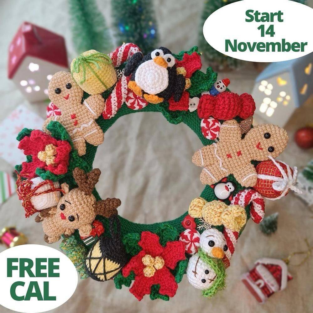 Amigurumi Christmas Wreath Crochet Project