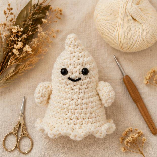 Amigurumi Crochet Ghost Toy Project