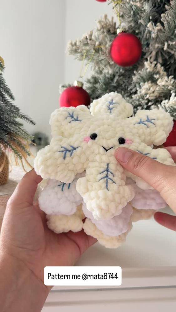 Amigurumi Crochet Snowflake Character