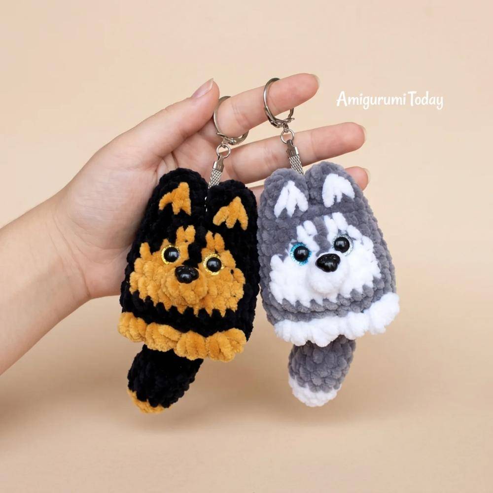 Amigurumi Dog Keychain Crochet Pattern