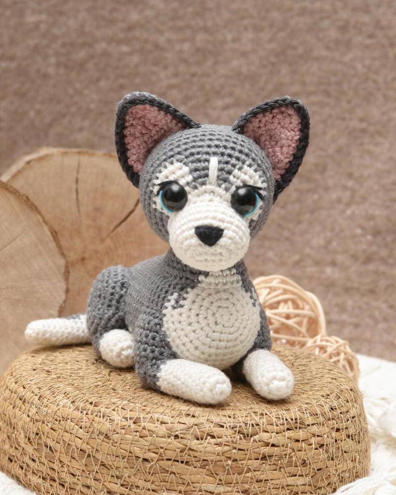 Amigurumi Husky Dog Crochet Toy
