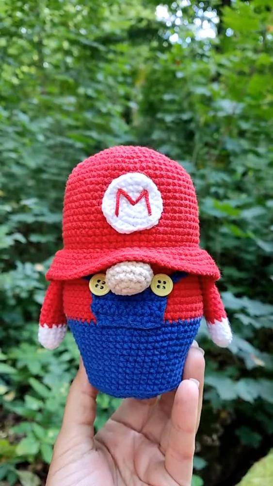 Amigurumi Mario Gnome Crochet Project