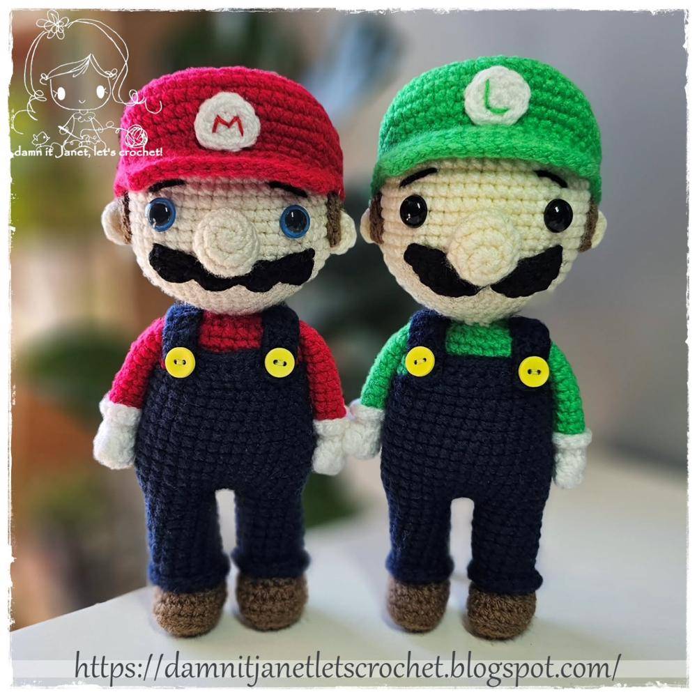Amigurumi Mario and Luigi Crochet Dolls