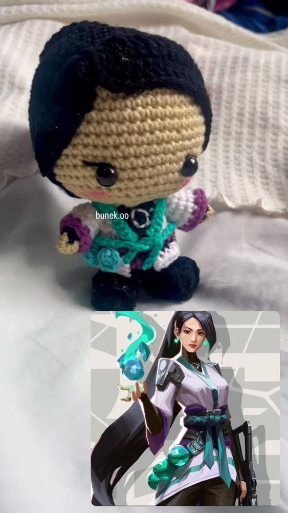 Amigurumi Sage Character Crochet Doll