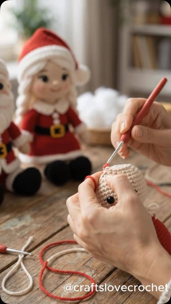 Amigurumi Santa Claus Crochet Dolls