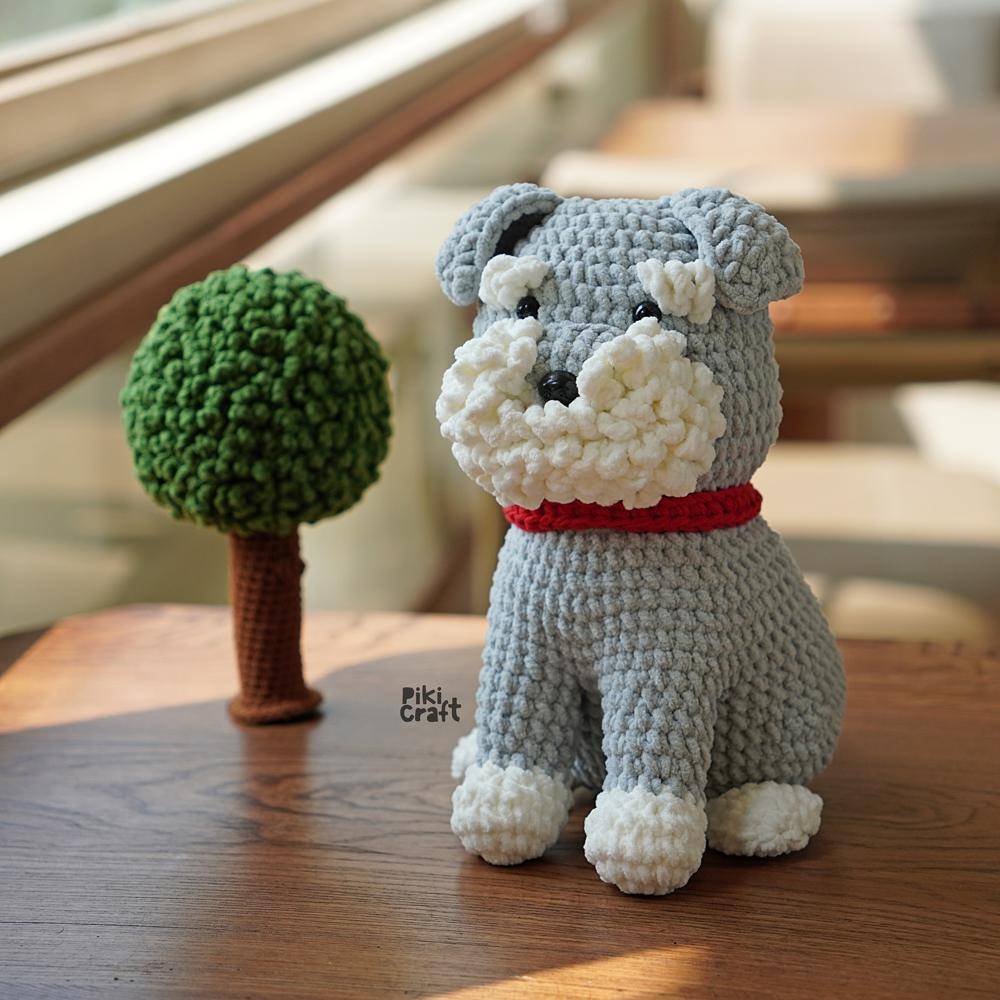 Amigurumi Schnauzer Dog Crochet Toy