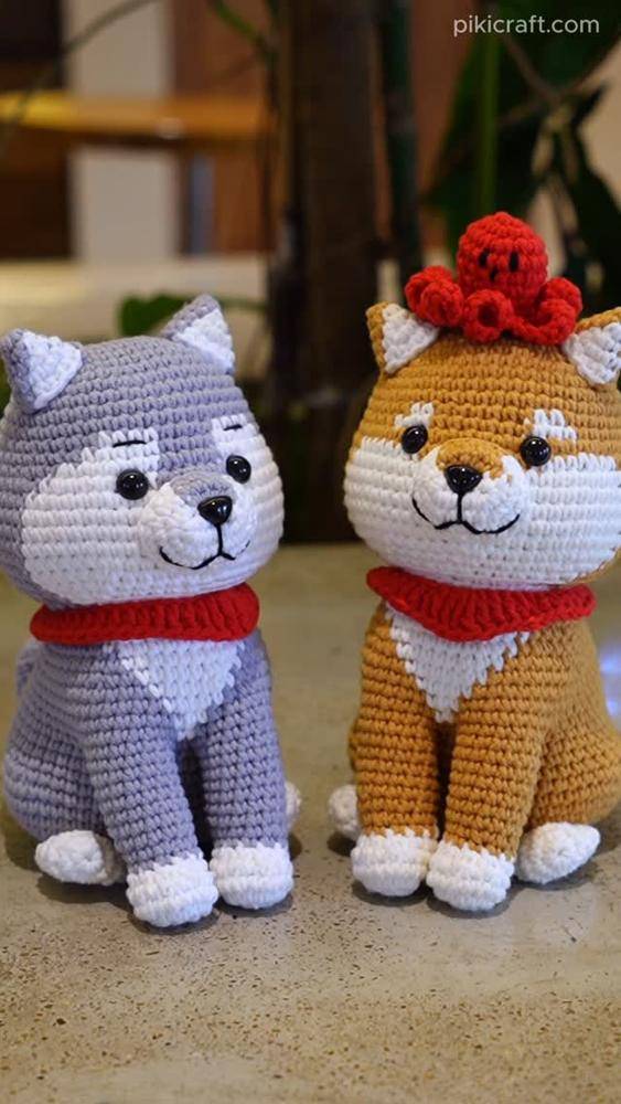 Amigurumi Shiba Inu Crochet Duo