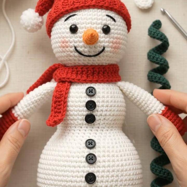 Amigurumi Snowman Crochet Doll