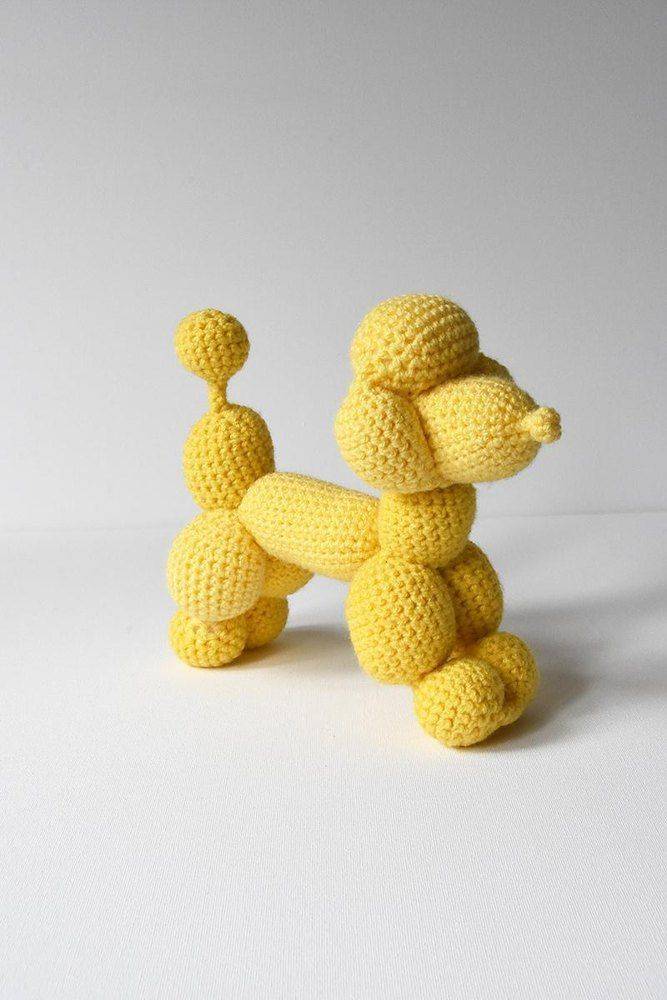Amigurumi Yellow Balloon Poodle Crochet Craft