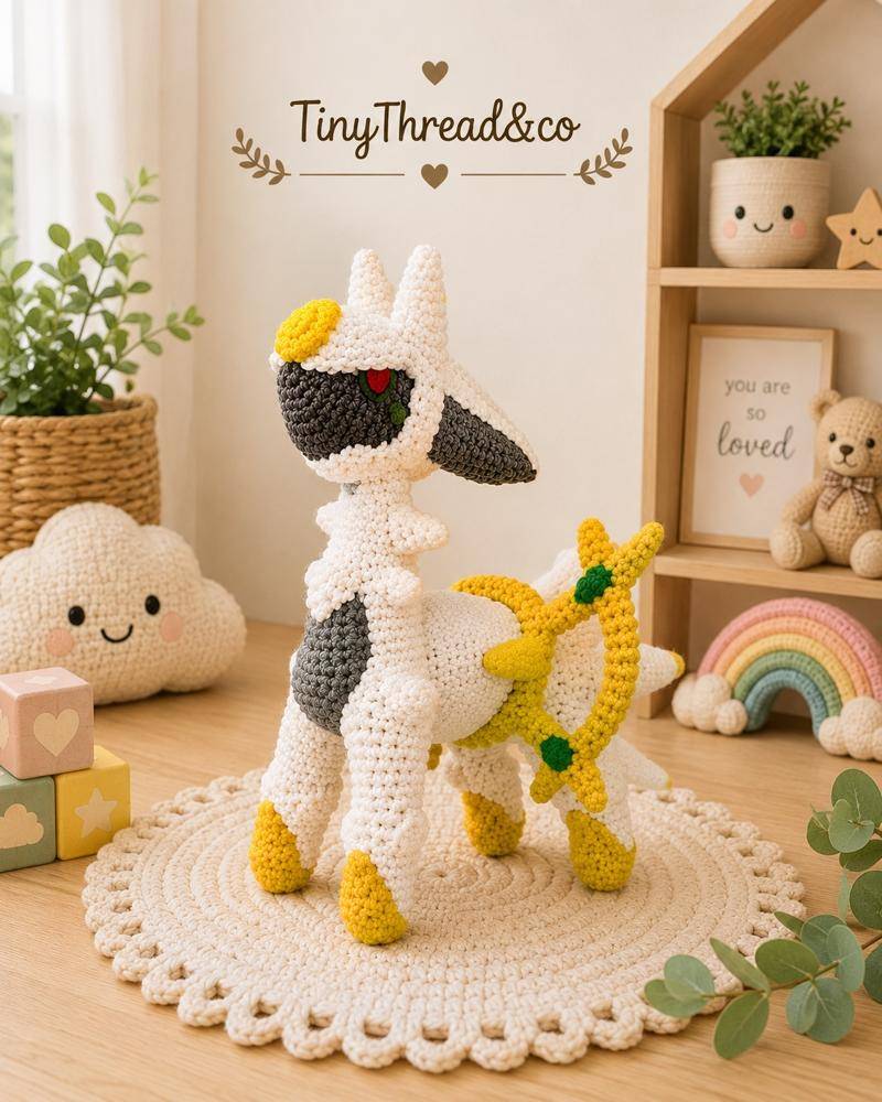 Arceus Amigurumi Crochet Figure