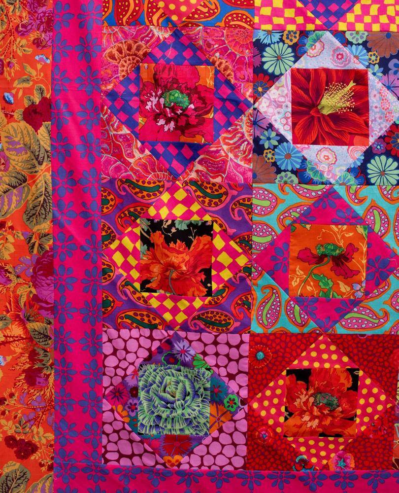 Bold Floral Patchwork Quilt Project