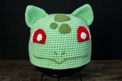 Bulbasaur Pokemon Inspired Crochet Hat