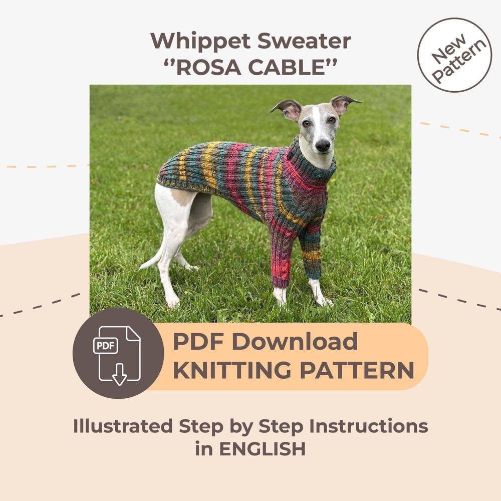 Cable Knit Whippet Sweater Pattern