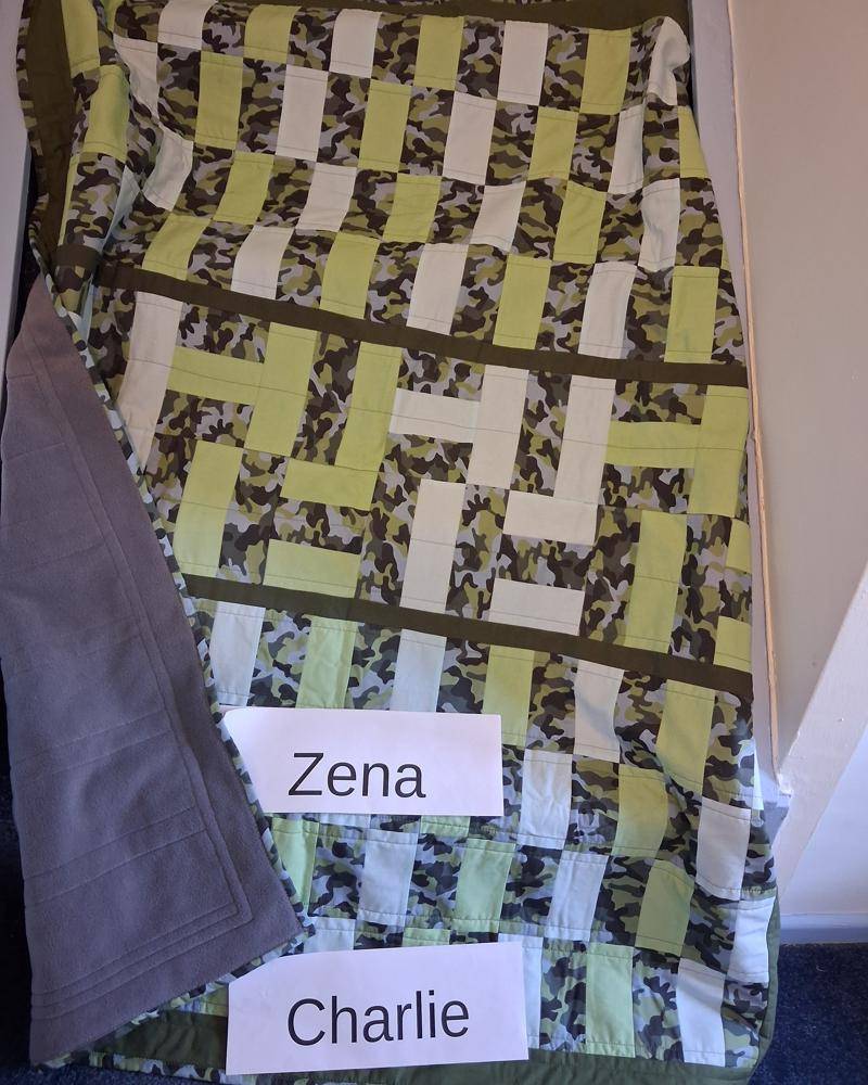 Camouflage Patchwork Quilt Project