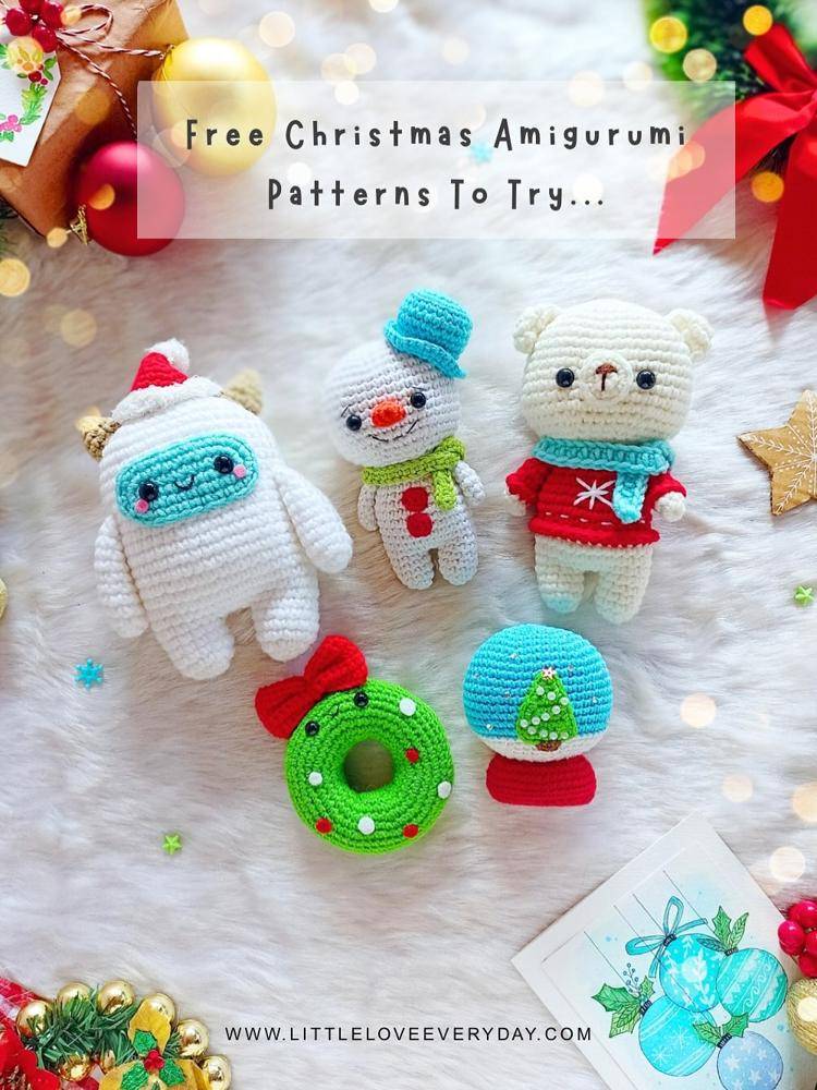 Charming Christmas Amigurumi Crochet Characters