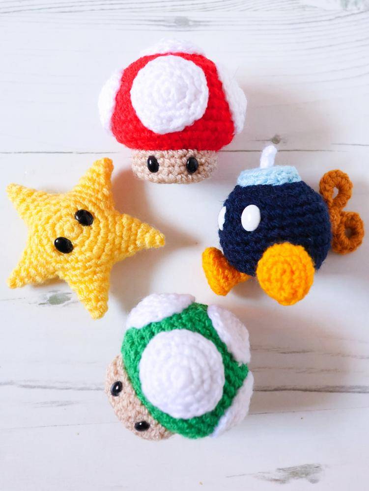 Charming Crochet Amigurumi Super Mario Characters