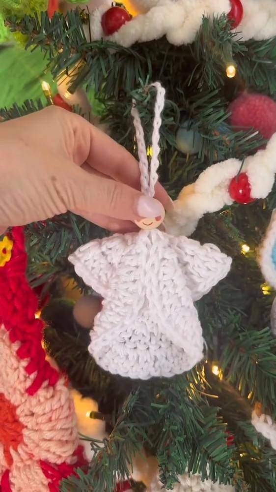 Charming Crochet Angel Christmas Ornament