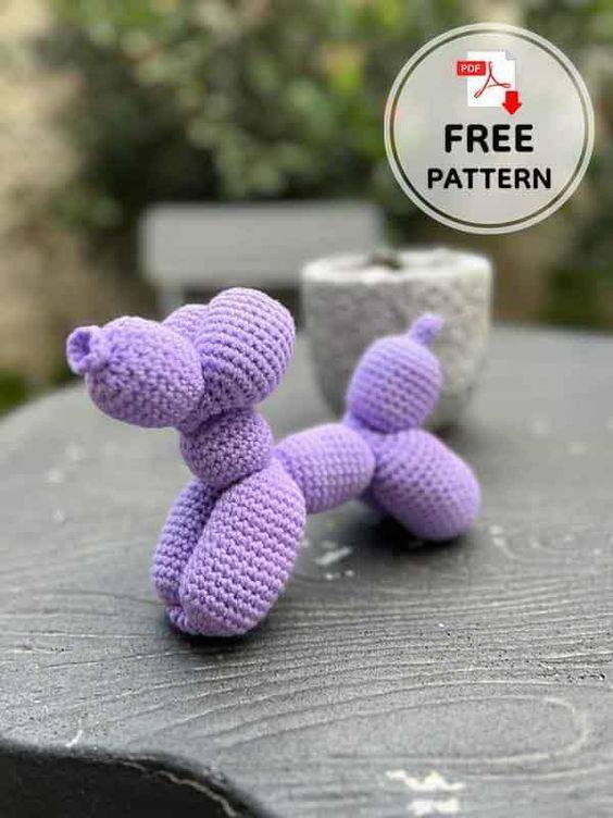 Charming Crochet Balloon Dog Amigurumi