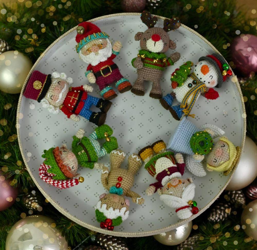 Charming Crochet Christmas Character Ornaments