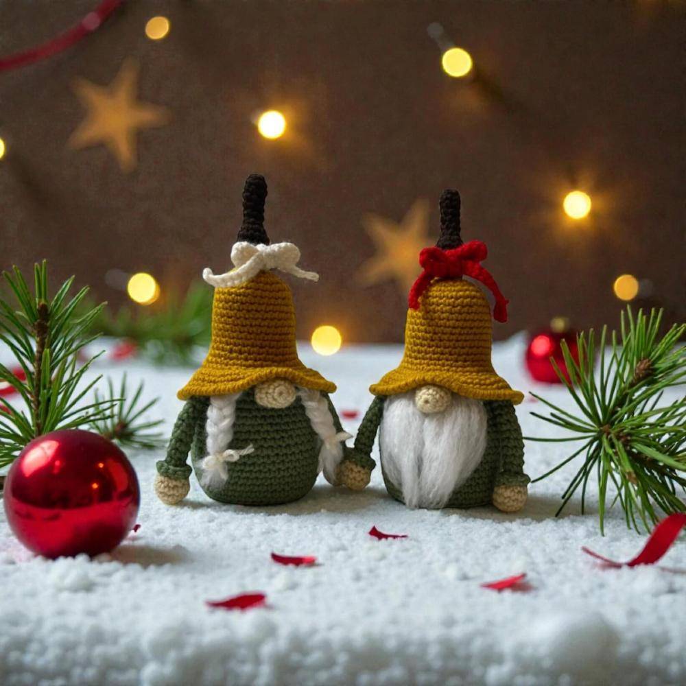 Charming Crochet Christmas Gnomes
