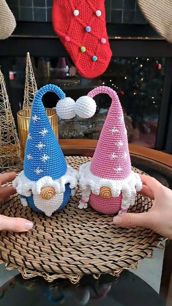 Charming Crochet Christmas Gnomes