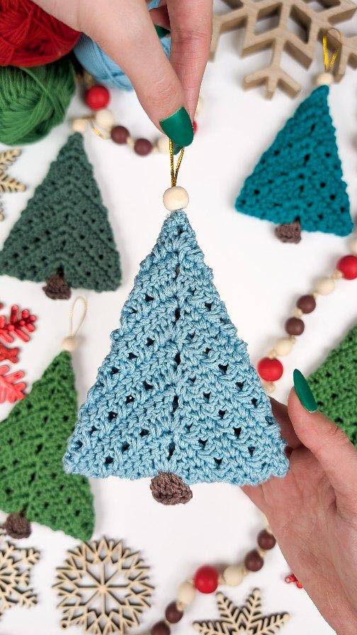 Charming Crochet Christmas Tree Ornaments