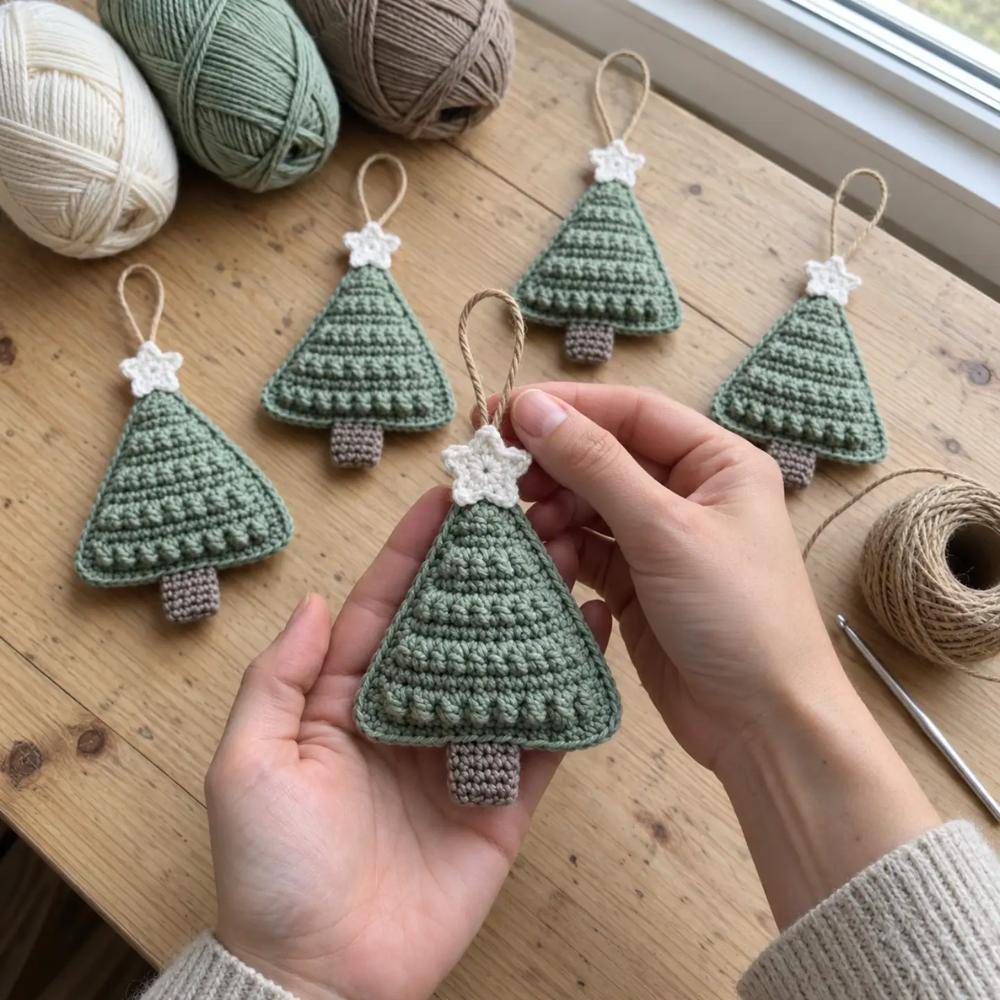 Charming Crochet Christmas Tree Ornaments