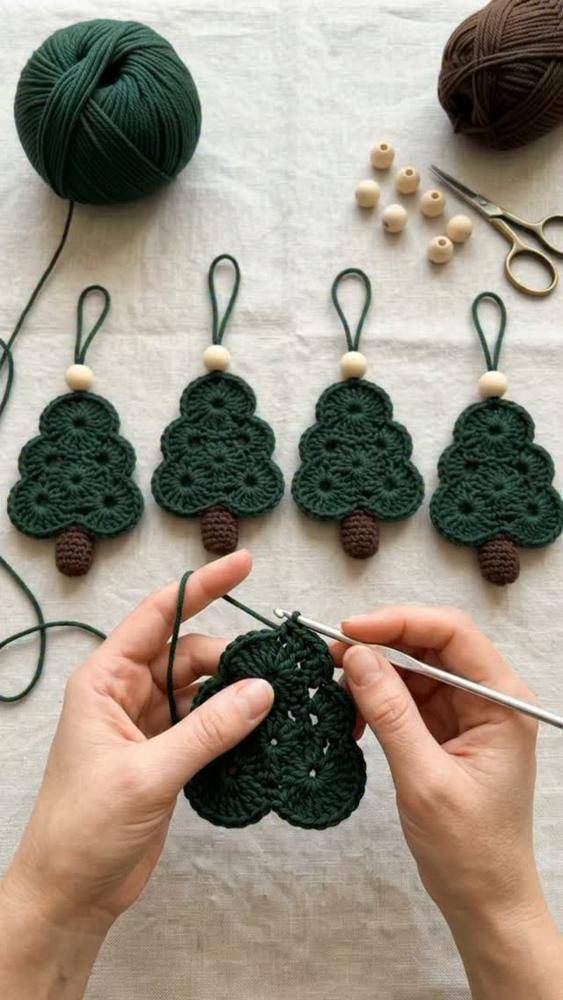 Charming Crochet Christmas Tree Ornaments