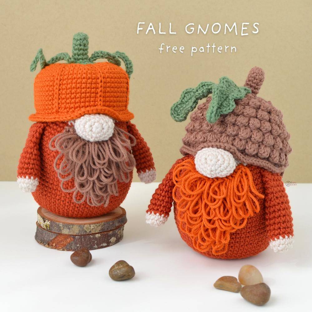 Charming Crochet Fall Gnomes