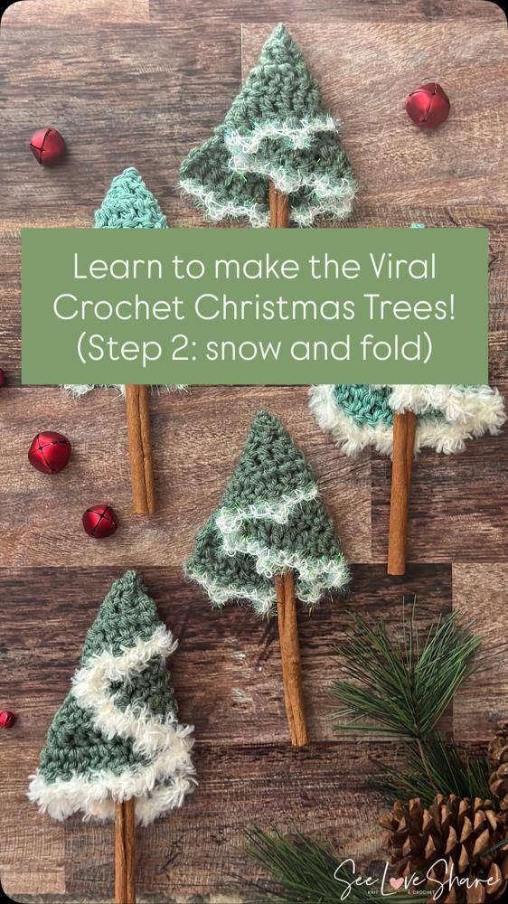 Charming Crochet Pine Tree Decorations