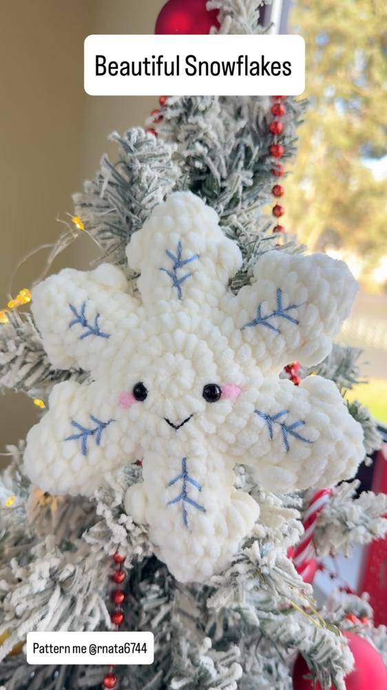 Charming Crochet Snowflake Ornament