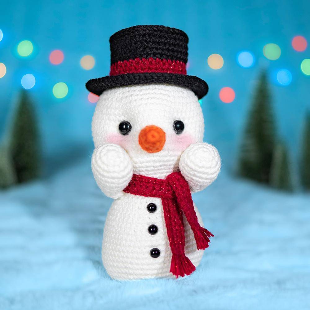 Charming Crochet Snowman Decoration