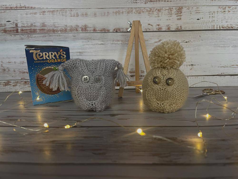 Charming Knitted Chocolate Orange Covers