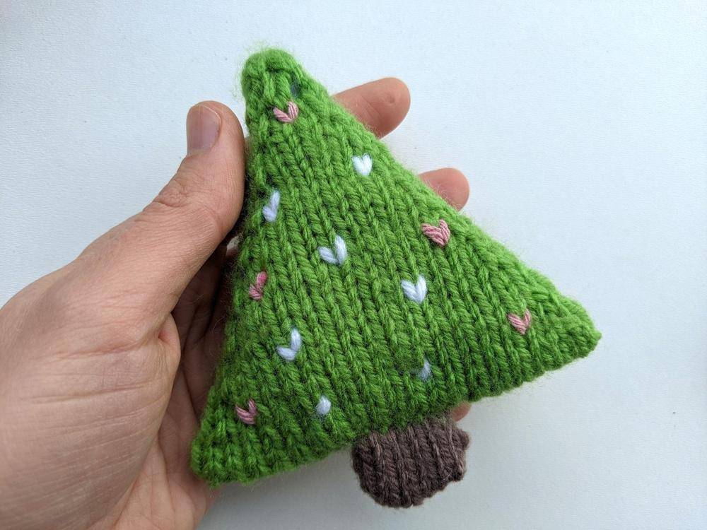 Charming Knitted Christmas Tree Ornament