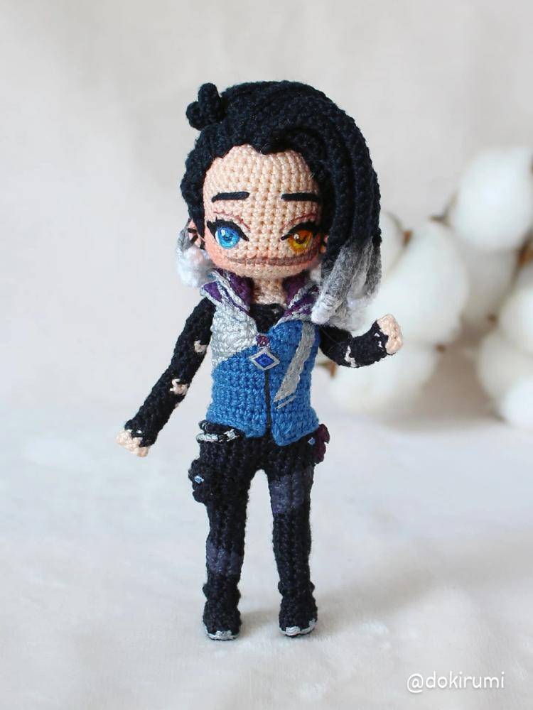 Charming Valorant Character Amigurumi Crochet Doll