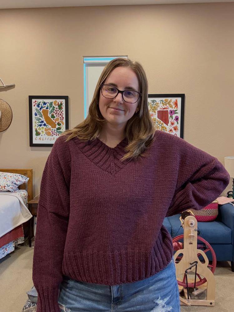 Chic Knit V-Neck Sweater Project