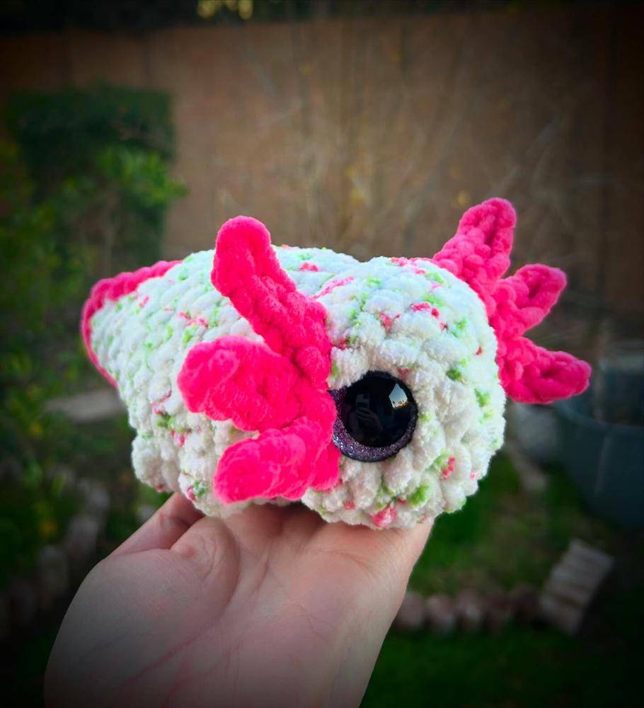 Chunky Crochet Axolotl Amigurumi