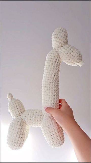 Chunky Crochet Balloon Giraffe Amigurumi