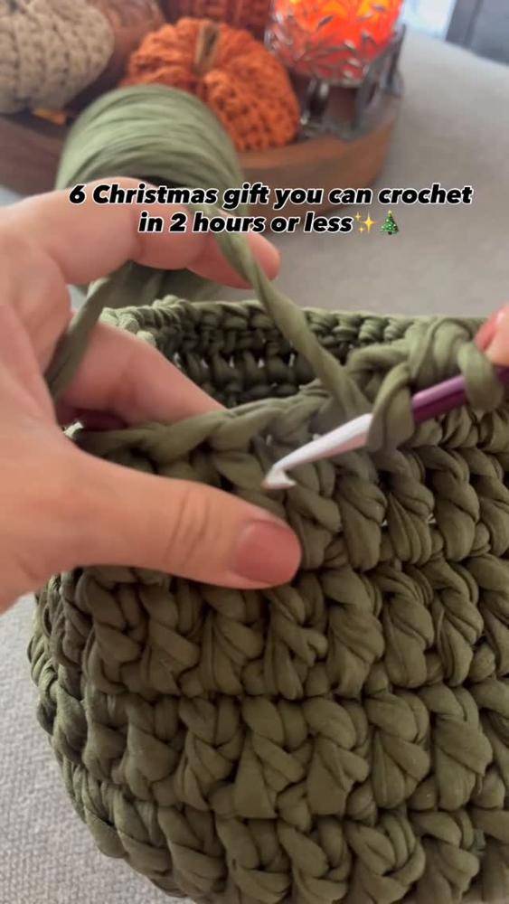 Chunky Crochet Basket Project
