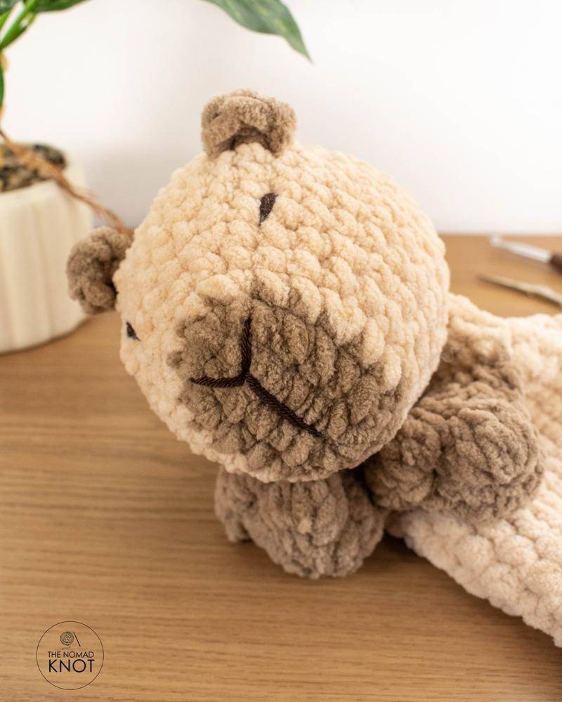 Chunky Crochet Bear Applique