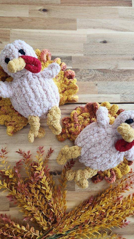 Chunky Crochet Turkey Amigurumi for Thanksgiving