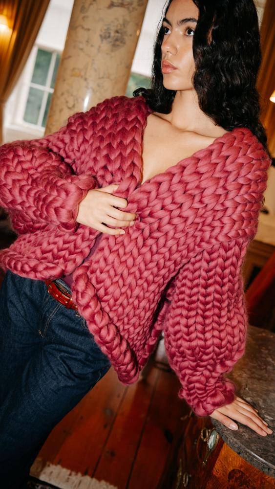 Chunky Knit Cardigan Project