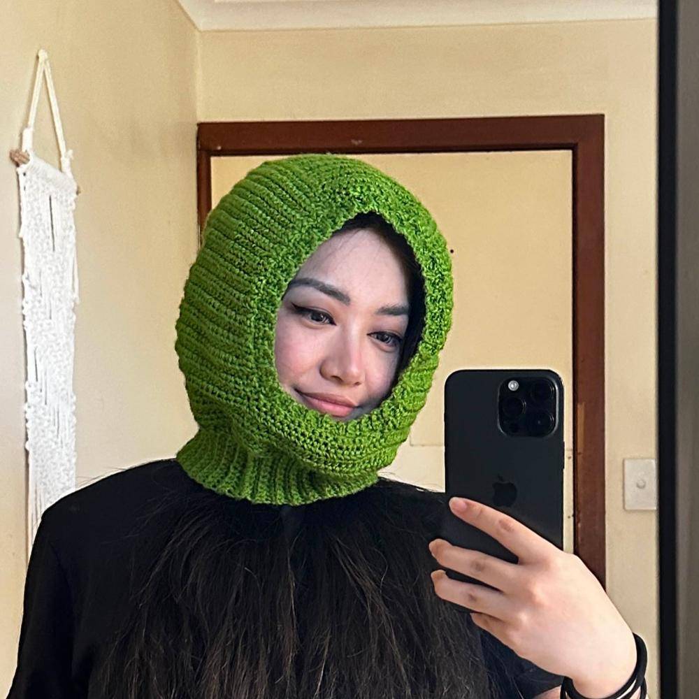 Chunky Ribbed Crochet Balaclava Pattern
