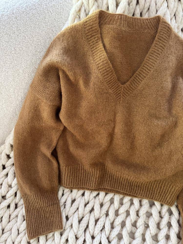 Classic Knit V-Neck Sweater Project