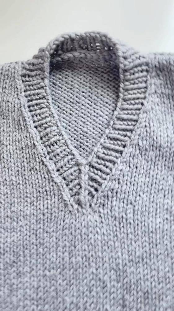 Classic Knit V-Neck Sweater Project